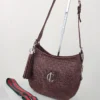 Bolso Rimini Grand Charlotte Signature Choco Trenzado 10 Bolso estructurado choco acabado trenzado Charlotte Signature