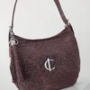 Bolso Rimini Grand Charlotte Signature Choco Trenzado 5 Bolso elegante choco piel trenzada asas intercambiables