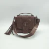 Bolso Roma 3 en 1 Charlotte Signature Choco Trenzado 1 Bolso chocolate Charlotte Signature