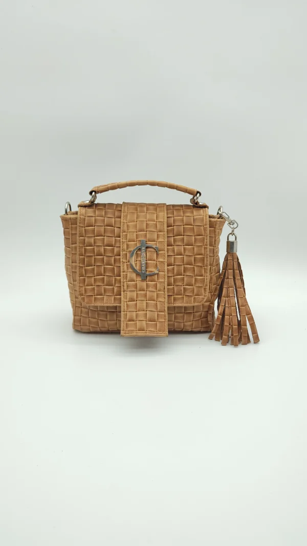 Bolso Roma 3 en 1 Charlotte Signature Suela Trenzado 5 ROMA suela vista frontal elegante