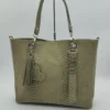 Bolso grande Paris Grand Charlotte Signature Verde Anaconda 4 Bolso grande Paris Grand verde piel grabada anaconda