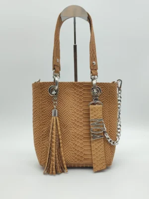 Bolso grande Paris Mini Charlotte Signature Suela Anaconda 5 Bolso pequeño Paris Mini suela piel grabada anaconda