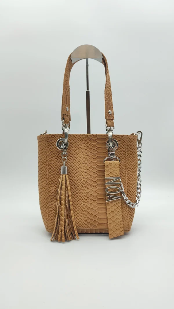 Bolso grande Paris Mini Charlotte Signature Suela Anaconda 5 Bolso pequeño Paris Mini suela piel grabada anaconda