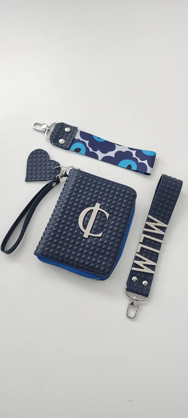 Cartera piel Mini Verona Charlotte Azul Marino 1 Cartera pequeña Mini Verona azul marino piel piramidal