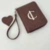 Cartera piel Mini Verona Charlotte Choco Trenzado 1 Cartera pequeña Mini Verona choco piel trenzada