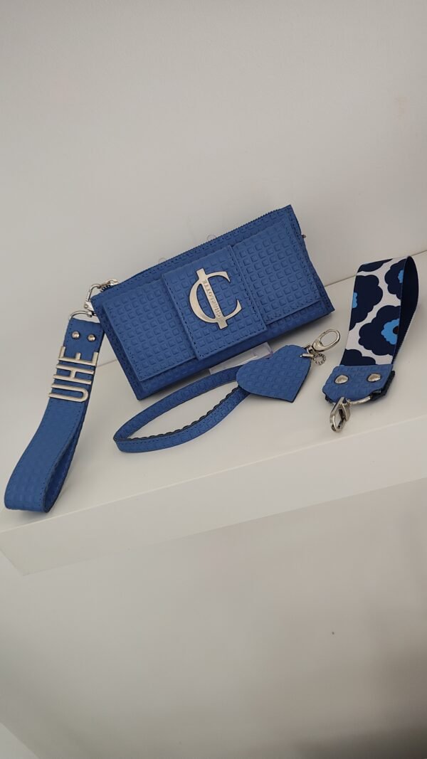 Cartera CH azul francia Cartera Charlotte Signature