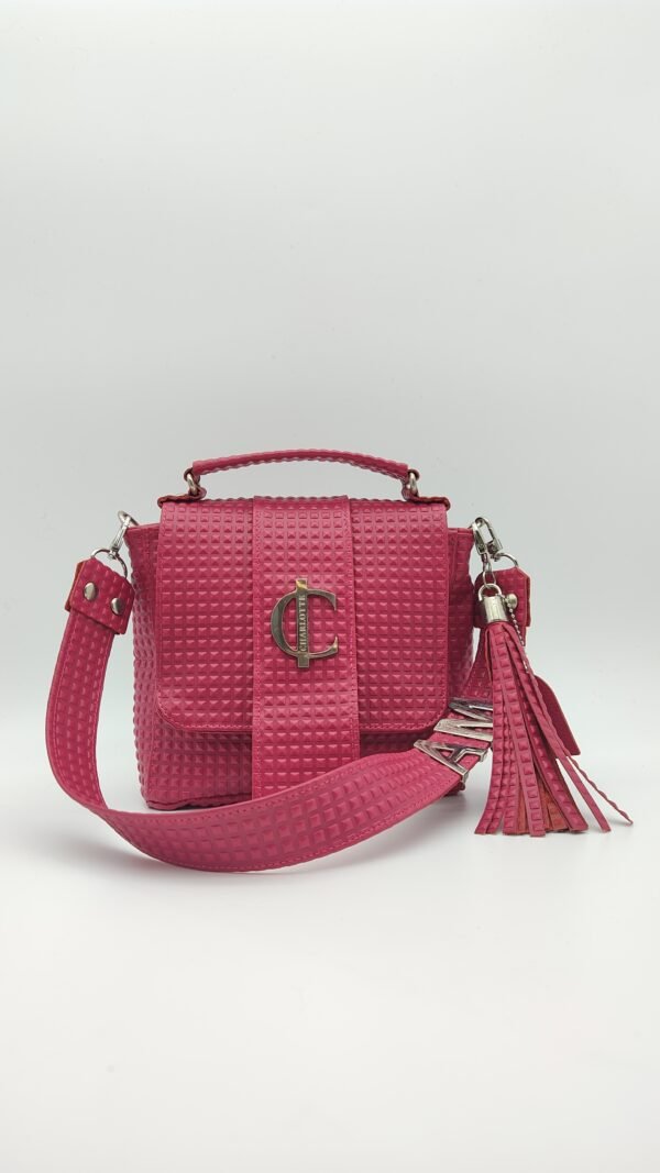 Bolso-Roma-3-en-1-Charlotte-Signature-FUCSIA-Piramidal Roma Signature