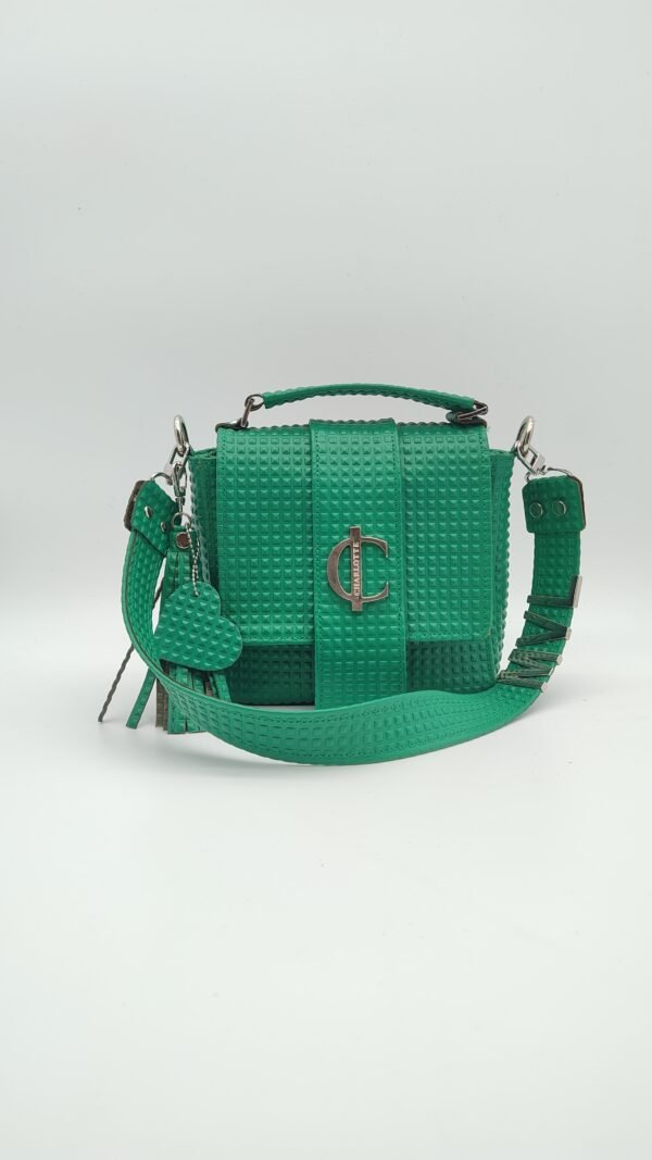 Bolso-Roma-3-en-1-Charlotte-Signature-VERDE-Piramidal Roma Signature