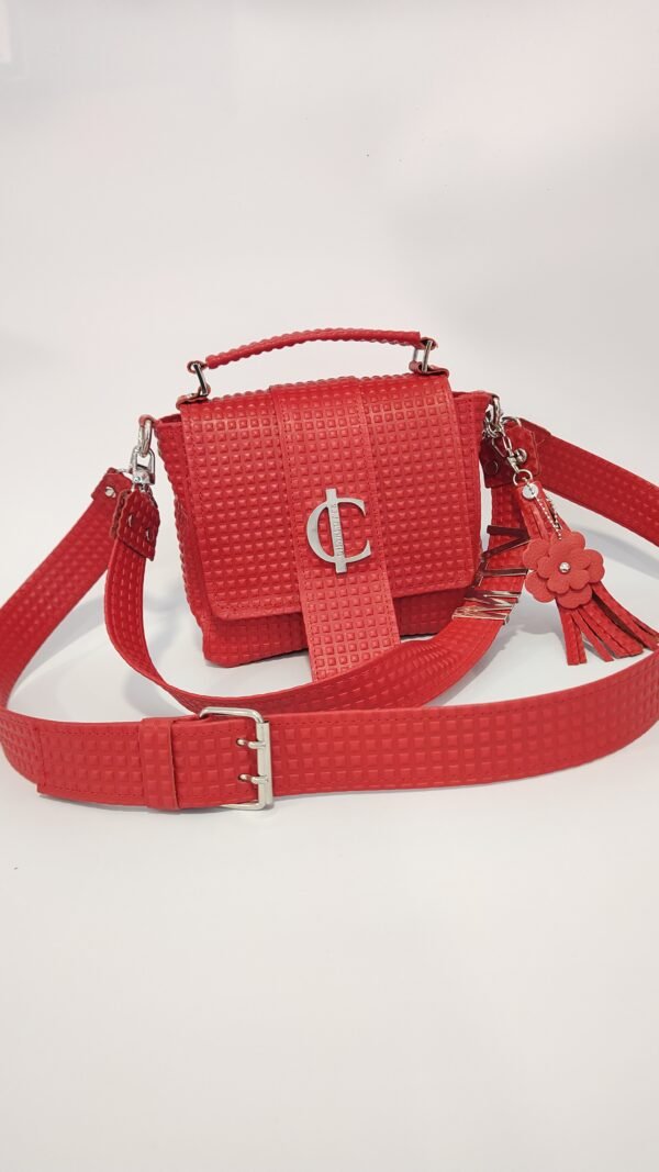 Bolso-Roma-3-en-1-Charlotte-Signature-ROJA-Piramidal Roma Signature