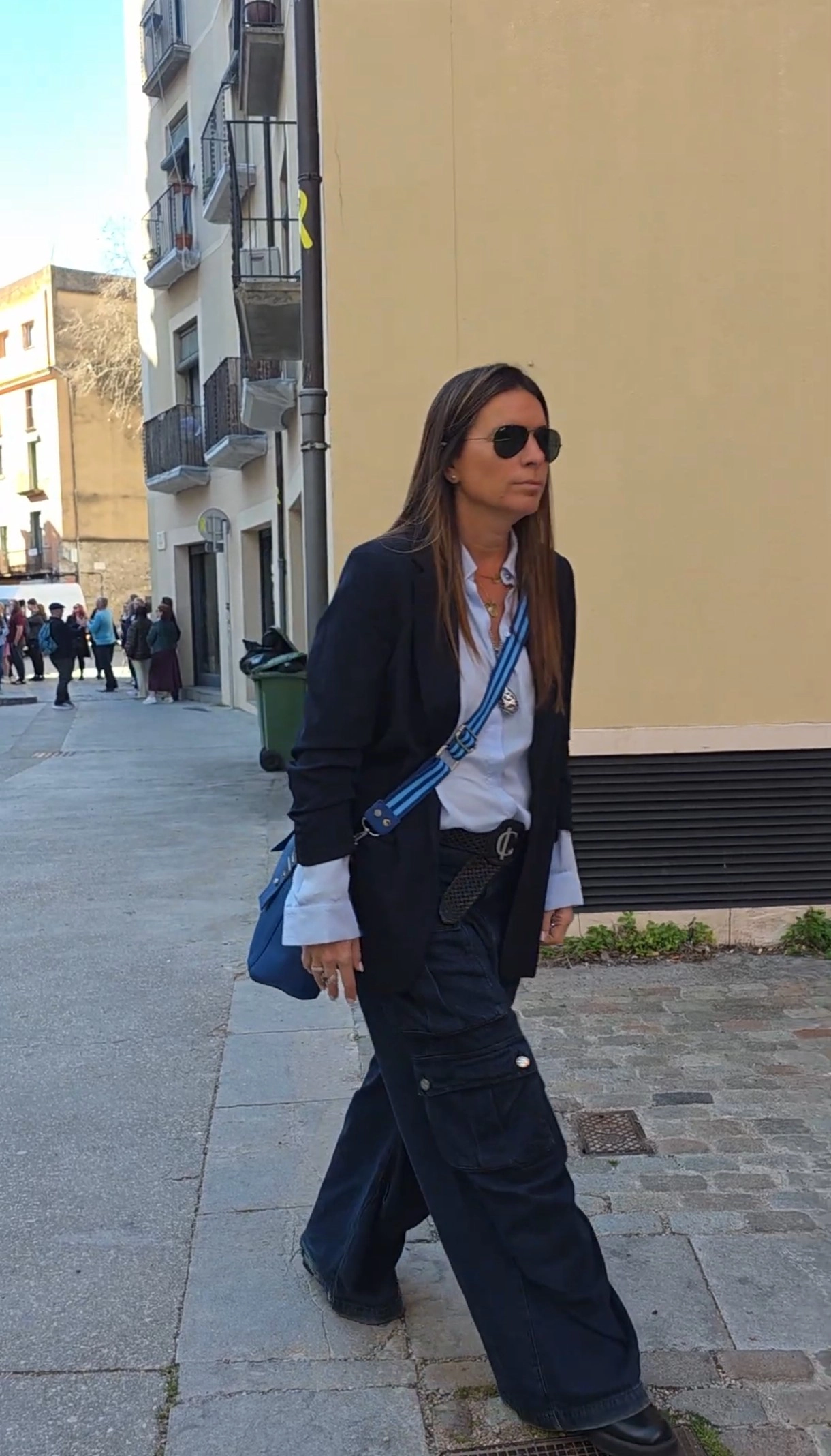 Bolso bandoero Tote Victoria 3 bolsos en 1 Azul con strap urbano práctico versátil Girona España Charlotte Sacs