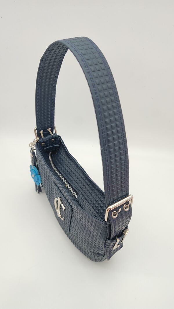 Bolso artesanal de piel argentina regulable al hombro Rimini