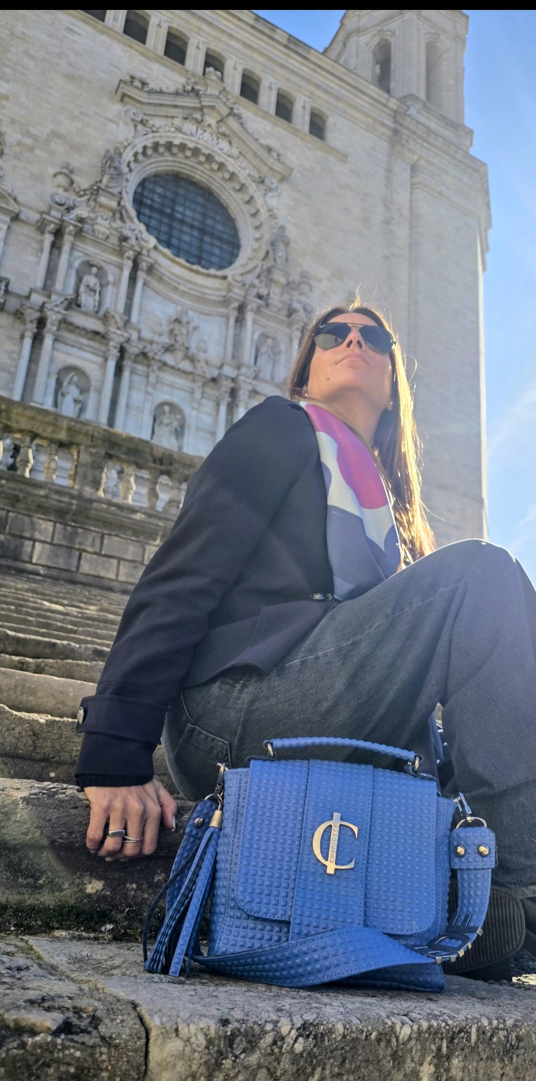 bolso Roma-azul piel-uso-calle-estilo-charlotte