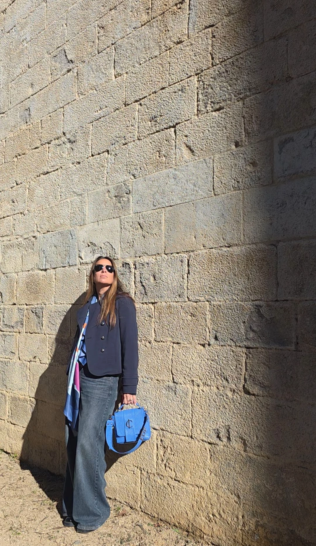 bolso-piel roma-azul-clasico-uso-diario-charlotte