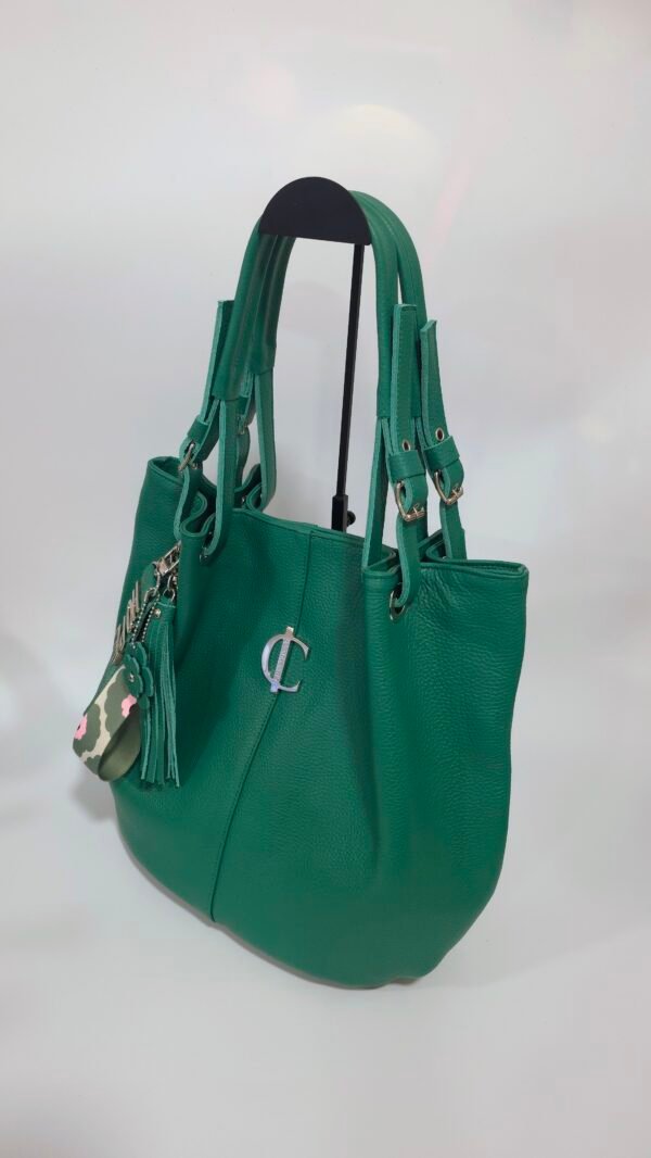 Bolso grande cHARLOTTE sACS Ofelia Verde bolso al hombro Ofelia Edición Piel