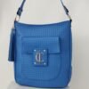 Bolso grande ABBY Signature de piel argentina azul Francia ABBY Signature