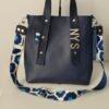 Bolso tote grande Delfina azul marino Charlotte Sacs Tote Delfina