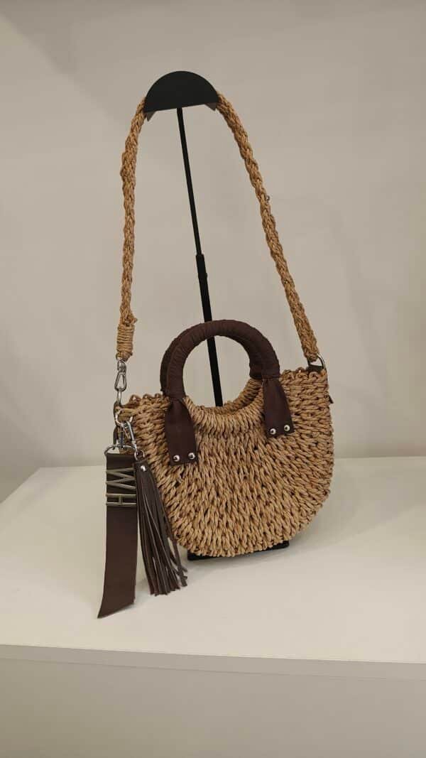 Capazo Balear Mini de Rafia mujer bandolera Capazo Balear Mini